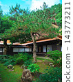 美濃地居所：主屋庭院，屋頂為茅草頂 143773211