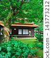 美濃地居所：主屋庭院，屋頂為茅草頂 143773212