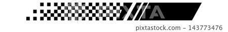 Racing Stripe With Checkered Flag Line Art Racing Stripe With Checkered Flag Line Art 143773476