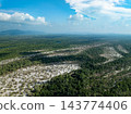 Amazing abundant mangrove forest, Aerial view of forest trees Rainforest ecosystem and healthy environment background, Texture of green trees forest top down, High angle view 143774406