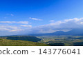 The mountains and sky of Minami Aso 143776041