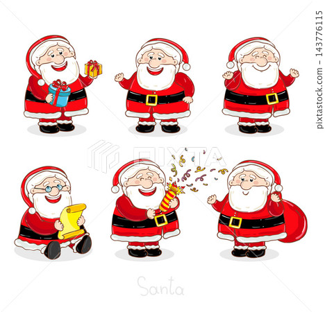 set of cartoon snowman set of cartoon snowman 143776115