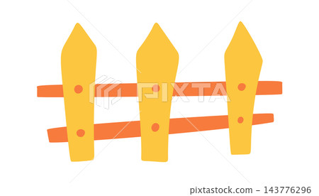 Fence Picket Barrier Cartoon Fence Picket Barrier Cartoon 143776296