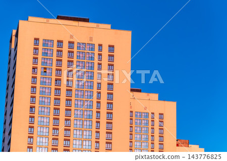 Modern high-rise residential buildings. Construction of new residential areas. New buildings. The construction business. 143776825