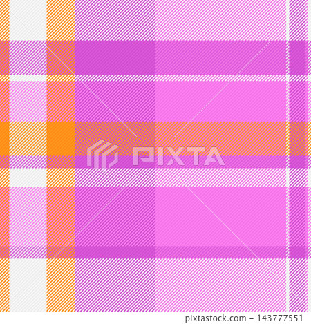 A vibrant pink and orange plaid pattern exudes cheerful, warm energy. This seamless abstract fabric design evokes a playful, retromodern feel for creative projects. Nobody. A vibrant pink and orange plaid pattern exudes cheerful, warm energy. This seamless abstract fabric design evokes a playful, retromodern feel for creative projects. Nobody. 143777551