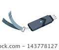 Crypto wallet vector illustration. Digital Wallet Technology for cryptocurrency. Bitcoin cryptocurrency wallet. Earn money to your e-wallet 143778127