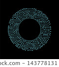 Circuit board circle frame. Abstract digital round frame, hardware board and electronic motherboard pattern vector. Programming science, computer system element 143778131