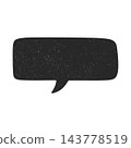 Speech Bubble Icon, Vector Illustration. Speech Bubble Silhouette, Speech Bubble Shape for Chat, Messages, Comments, Quotes, Comics 143778519