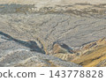 The branching erosion channels of Karinjalik illuminated by the evening light. 143778828