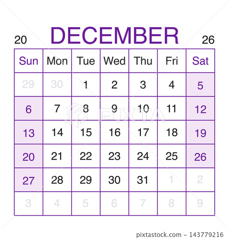 December 2026 English Clear Minimalist Monthly Wall Sheet Functional Business Pl 143779216