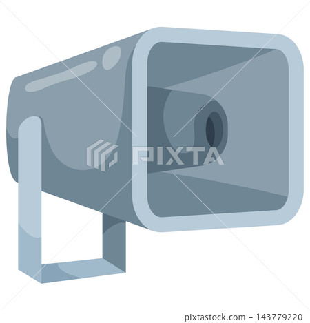 Industrial outdoor siren speaker for alarm warning posters safety systems and audio sound graphics Industrial outdoor siren speaker for alarm warning posters safety systems and audio sound graphics 143779220