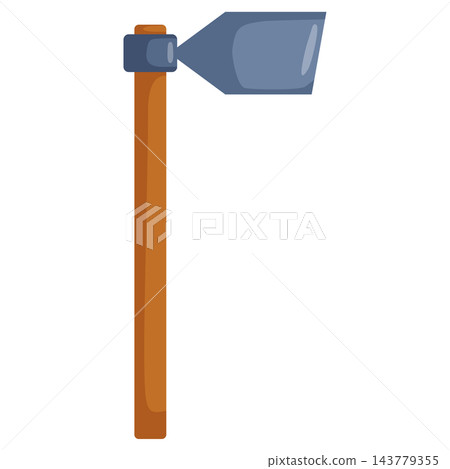 Cultivator tool for weeding digging furrows and field work in gardening guides and agriculture graphics Cultivator tool for weeding digging furrows and field work in gardening guides and agriculture graphics 143779355