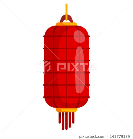 Thin lightweight red and yellow lamp for traditional festive graphics oriental decoration and holiday designs Thin lightweight red and yellow lamp for traditional festive graphics oriental decoration and holiday designs 143779389