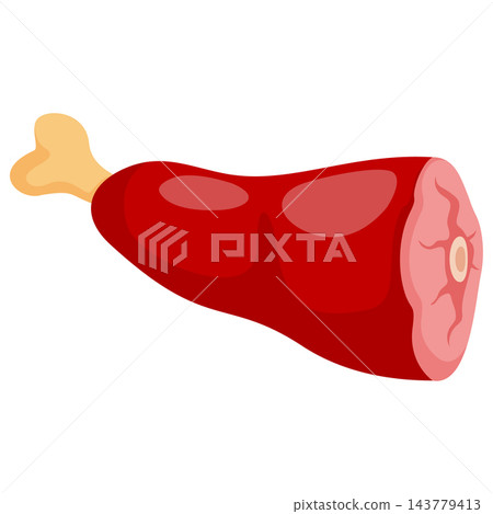 Aged raw pork haunch and shank for deli displays gourmet shops and spanish style menu graphics Aged raw pork haunch and shank for deli displays gourmet shops and spanish style menu graphics 143779413