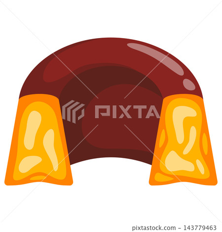 Cut torte piece with cocoa layers for cafe menus bakery cases and dessert recipe graphics Cut torte piece with cocoa layers for cafe menus bakery cases and dessert recipe graphics 143779463