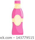 Kefir style fermented milk beverage for healthy shop menus smoothie bars and dairy graphics 143779515