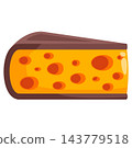 Matured artisan cheese piece for delicatessen signs cheeseboard menus and luxury food graphics 143779518