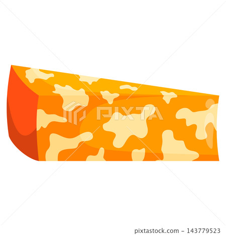 Twirled colby style cheese block for deli menus grocery displays and dairy graphics Twirled colby style cheese block for deli menus grocery displays and dairy graphics 143779523