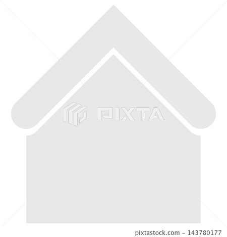 Simple gray house icon, isolated illustration Simple gray house icon, isolated illustration 143780177