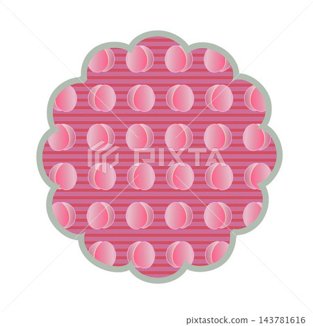 花朵形狀的背景插圖 花朵形狀的背景插圖 143781616