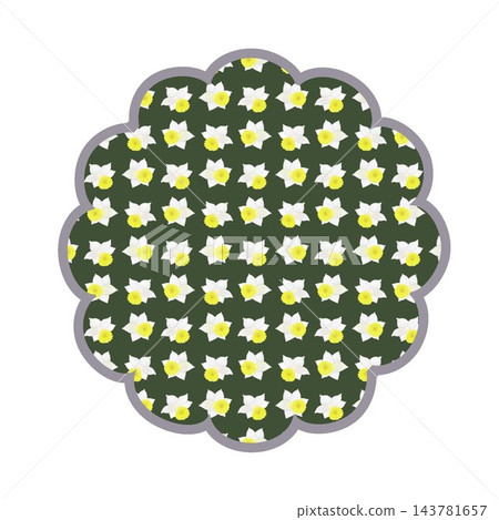 花朵形狀的背景插圖 花朵形狀的背景插圖 143781657