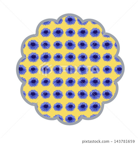 花朵形狀的背景插圖 143781659