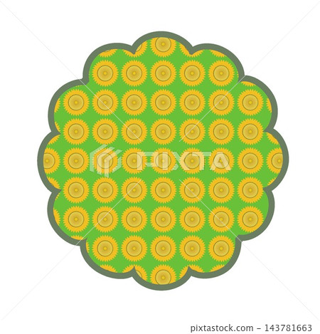 花朵形狀的背景插圖 花朵形狀的背景插圖 143781663
