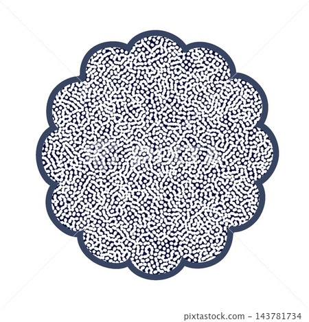 花朵形狀的背景插圖 143781734