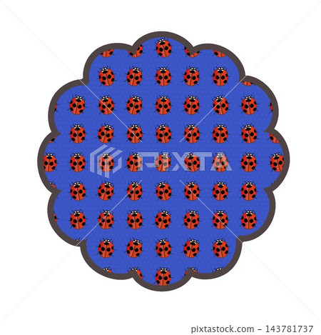 花朵形狀的背景插圖 143781737