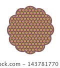 花朵形狀的背景插圖 143781770