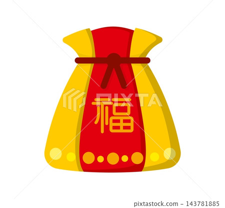 Cartoon Asian lucky money pouch with dark bow Cartoon Asian lucky money pouch with dark bow 143781885