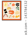 Illustrations of New Year's dishes 143784132
