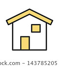 房屋插圖素材，住宅，房屋，房地產 143785205