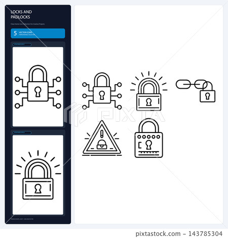 Locks Padlocks Security Keyhole Shackle Privacy Access Guarding 143785304