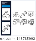 Business Presentation and Workflow Corporate Meeting Conference Icons 143785992