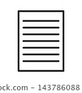 文件插圖（文件/紙張/合約） 143786088
