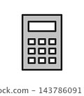 計算器插圖素材 143786091