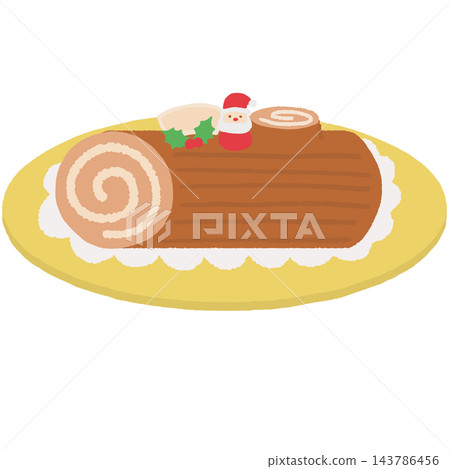 Christmas Buche de Noël illustration Christmas Buche de Noël illustration 143786456