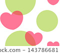 Pink heart seamless pattern (green) 143786681