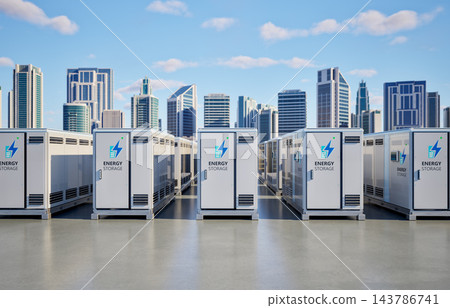 Energy storage systems or battery container units for smart city 143786741