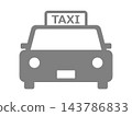Taxi silhouette (TAXI icon) 143786833