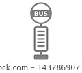 Bus stop icon (bus stop) 143786907