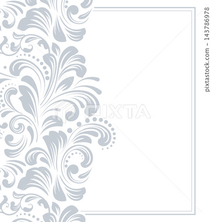 Abstract floral pattern. Vector seamless background. Perfect for invitations or announcements. Abstract floral pattern. Vector seamless background. Perfect for invitations or announcements. 143786978