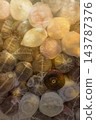 Colorful Textile Fabric Rolls Wrapped in Plastic 143787376