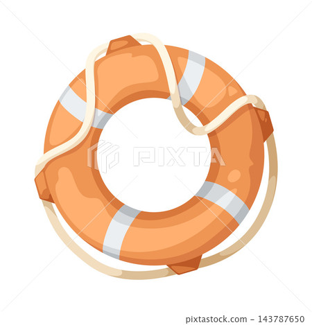 Illustration of Life Ring 143787650