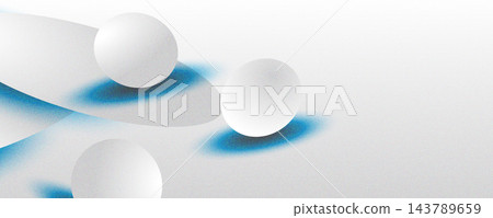 Abstract Retro Futuristic Background with White Ovals and Blue Gradient Shadow with Noise Textured Effects. Technology Banner Design Abstract Retro Futuristic Background with White Ovals and Blue Gradient Shadow with Noise Textured Effects. Technology Banner Design 143789659