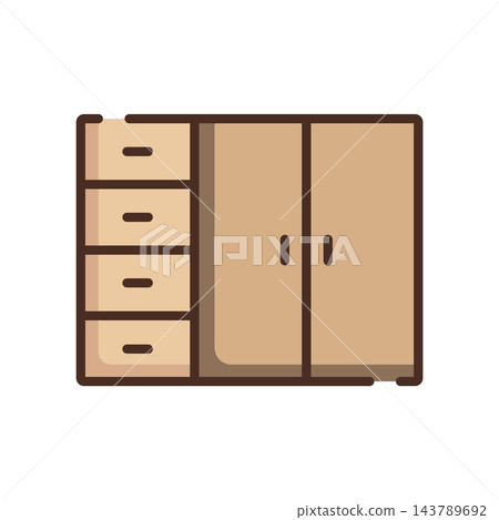 cabinet icon design vector template cabinet icon design vector template 143789692