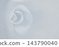 Snow tunnel entrance with soft white winding curves, smooth snowdrift texture, 3D illustration of a winter maze, minimal cold white scene 143790040