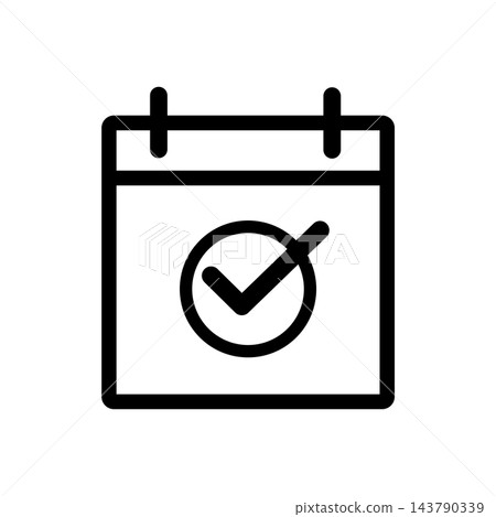 calendar icon design vector template 143790339