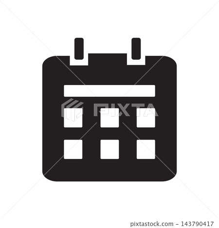 calendar icon design vector template 143790417